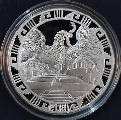 MEXICO Mint WINGED VICTORY Deep cameo. 999 luxury silver oz. PROOF ed, see img