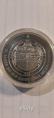 MEXICO SILVER COIN, 60 ANOS GENERANDO FUTURO 1942-2002, 2 OUNCES In Case