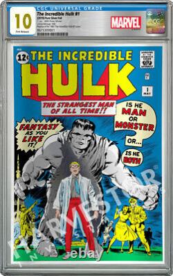 Marvel Comics The Incredible Hulk Silver Foil Cgc 10 Gem Mint First Release