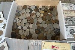 Massive Foriegn Coin Lot Lots of Silver, Various Dates & Countries, Bank Notes
