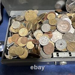 Massive Foriegn Coin Lot, Various Dates & Countries, Some US Coin