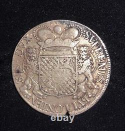 Maximilian Henry, Patagon, 1674 large silver thaler ORIGINAL
