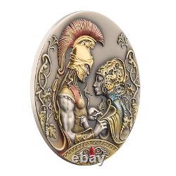 Medea's and Jason's Love Myths of Love 2 oz Silver Coin 2022 Niue