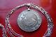 Mexican Eagle And Snake Pesos Coin On A. 925 28 Sterling Silver Chain
