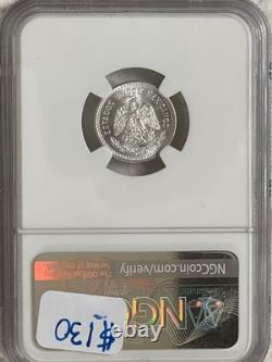 Mexico 10¢ 1914M NGC MS65 -FREE SHIPPING- Ten Centavos