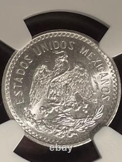 Mexico 10¢ 1914M NGC MS65 -FREE SHIPPING- Ten Centavos