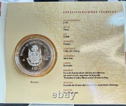 Mexico 10 Pesos -2004 Querétaro Arteaga Proof Mintage 10,000