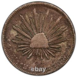 Mexico 1838/7 Zs OM 4 Reales Silver PCGS VF30