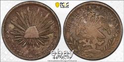 Mexico 1838/7 Zs OM 4 Reales Silver PCGS VF30