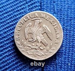 Mexico 1859 1/2 Real Durango Silver Mexican Coin