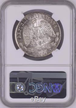 Mexico 1871 Cn P Peso Ngc Ms61 Culiacan Silver World Coin Cheap