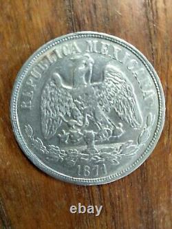 Mexico 1871 One Peso Libertad y Ley