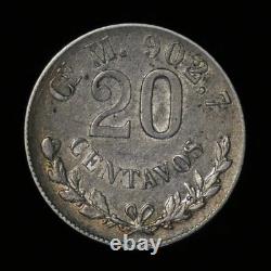 Mexico 1898 Cn. 20 Centavos. KM# 10.1 #5079