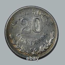 Mexico 1898 Cn. 20 Centavos. KM# 10.1 #5079