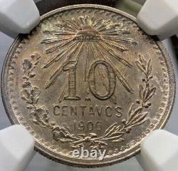 Mexico 1906 10 Centavos NGC MS66 Nice Toning