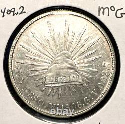 Mexico 1908 MoGV peso KM 409.2 Unc (3)