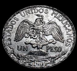 Mexico 1911 UN Peso Cabolito Silver A223-115