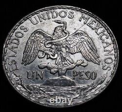 Mexico 1911 UN Peso Cabolito Silver A223-115