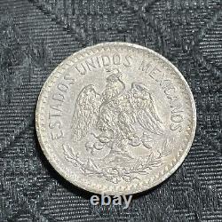 Mexico 1916 Mo Silver 50 Centavos Key Date Unc