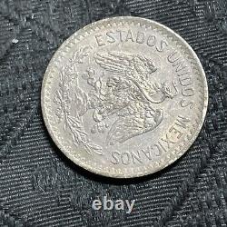 Mexico 1916 Mo Silver 50 Centavos Key Date Unc