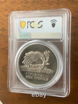 Mexico 1964 Silver Medal Museo de Anthropologia Petlacalli PCGS SP63 Grove 884a