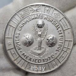 Mexico 1970 World Cup Brasil Silver Mexican Medal