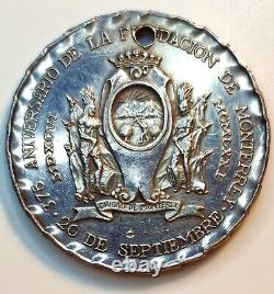Mexico 1971? Pure Silver Medal? 375 Anniversary Of Monterrey