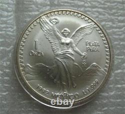 Mexico 1992 Libertad Silver Coin 1Onza UNC