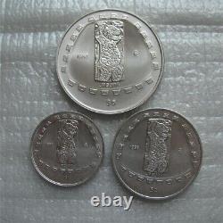 Mexico 1-5 Pesos 1998 Silver UNC Coin Toltec Series Jaguar 1/4OZ-1/2OZ-1OZ