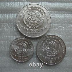 Mexico 1-5 Pesos 1998 Silver UNC Coin Toltec Series Jaguar 1/4OZ-1/2OZ-1OZ