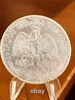 Mexico 1 Peso 1911 Caballito. AU + Cleaned. Nice. Rare