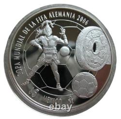 Mexico 2006 $5 Pesos Copa Mundial De La Fifa Silver 1 Oz. Coin Unc