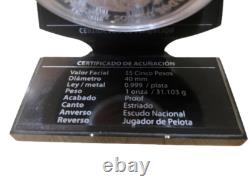 Mexico 2006 $5 Pesos Copa Mundial De La Fifa Silver 1 Oz. Coin Unc