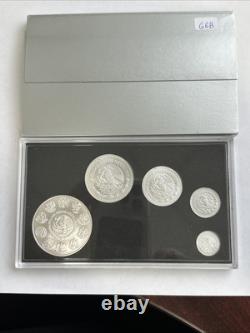 Mexico 2024 Libertad Silver Coin Set 1oz, 1/2, 1/4, 1/10 & 1/20oz, 5Coins Total