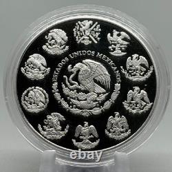 Mexico 5 Pesos Proof Chichen Itza Observatorio BU In Capsule