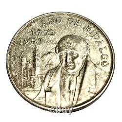 Mexico 5 Pesos Silver 17531953 Ano De Hidalgo