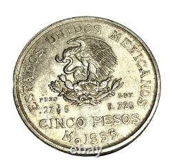Mexico 5 Pesos Silver 17531953 Ano De Hidalgo