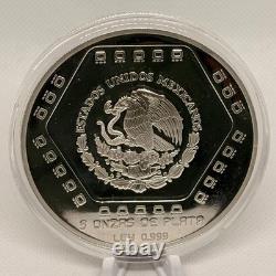 Mexico 5oz Silver PROOF 1994 Piramide Del Castillo Rare