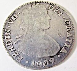 Mexico Coin 1809 Ferdinand VII 2 Reales T H Silver Spanish Colonial Coin
