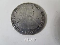 Mexico Coin 1809 Ferdinand VII 2 Reales T H Silver Spanish Colonial Coin