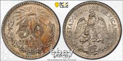 Mexico Estados Unidos 1919 50 Centavos Coin Certified Uncirculated Pcgs Ms-63