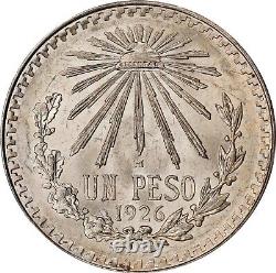 Mexico Estados Unidos 1926 1 Peso Silver Coin, Pcgs Certified Uncirculated Ms65