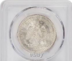 Mexico Estados Unidos 1926 1 Peso Silver Coin, Pcgs Certified Uncirculated Ms65