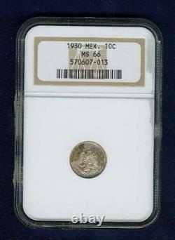 Mexico Estados Unidos 1930 10 Centavos Coin Ngc Certified Gem Uncirculated Ms66