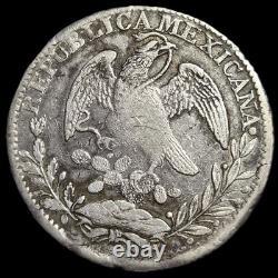 Mexico First Republic 8 Reales 1835 Zs OM Zacatecas Mint Fine