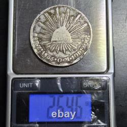 Mexico First Republic 8 Reales 1835 Zs OM Zacatecas Mint Fine