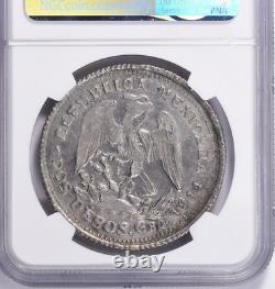 Mexico Guerrero 1914-GRO Silver 2 Pesos KM-643 NGC AU-58