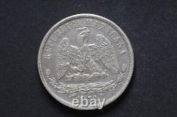 Mexico Republic 1872 Mo M UN PESO Silver Coin (Wt 26.87 g) C93