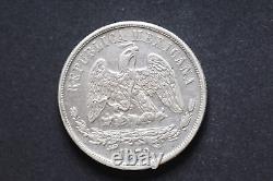 Mexico Republic 1872 Mo M UN PESO Silver Coin (Wt 26.87 g) C93