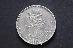 Mexico Republic 1872 Mo M UN PESO Silver Coin (Wt 26.87 g) C93